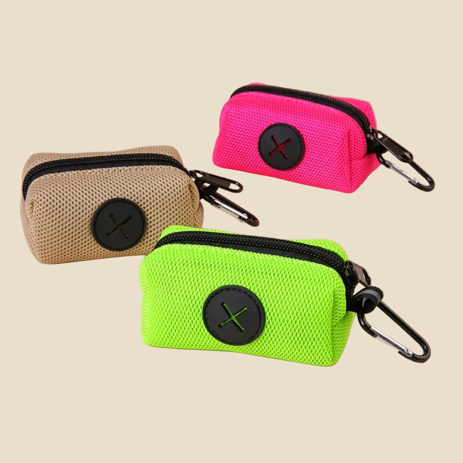 Portable Waste Bag Dispenser with Leash Clip