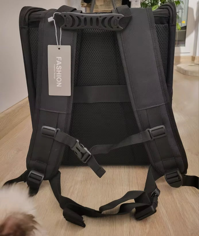 Pet Backpack Carrier with Mesh Windows