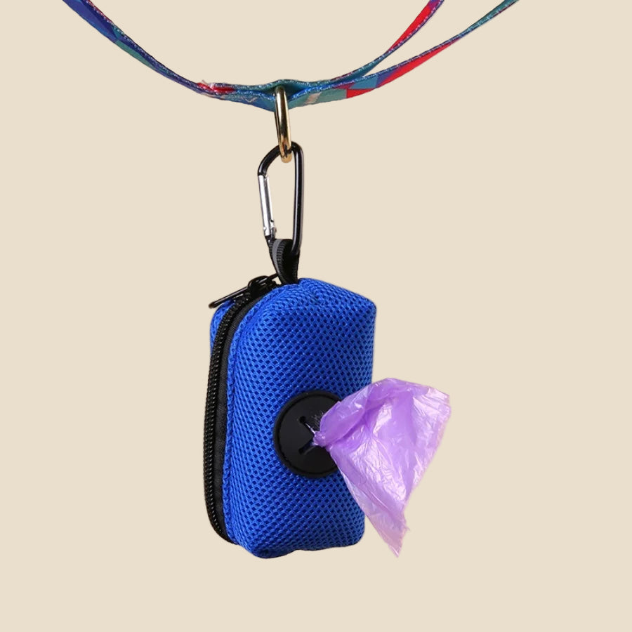 Portable Waste Bag Dispenser with Leash Clip