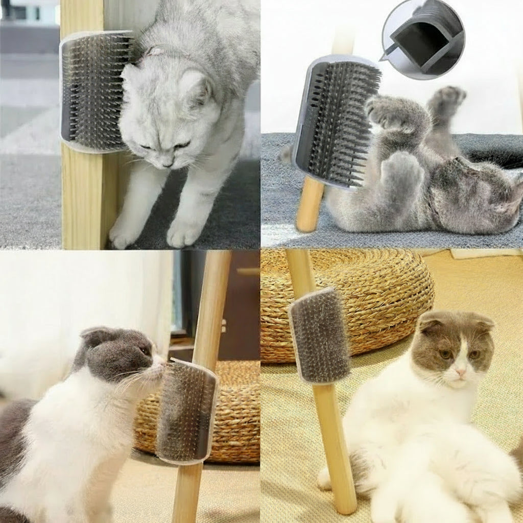 Cat Corner Brush & Scratcher Comb