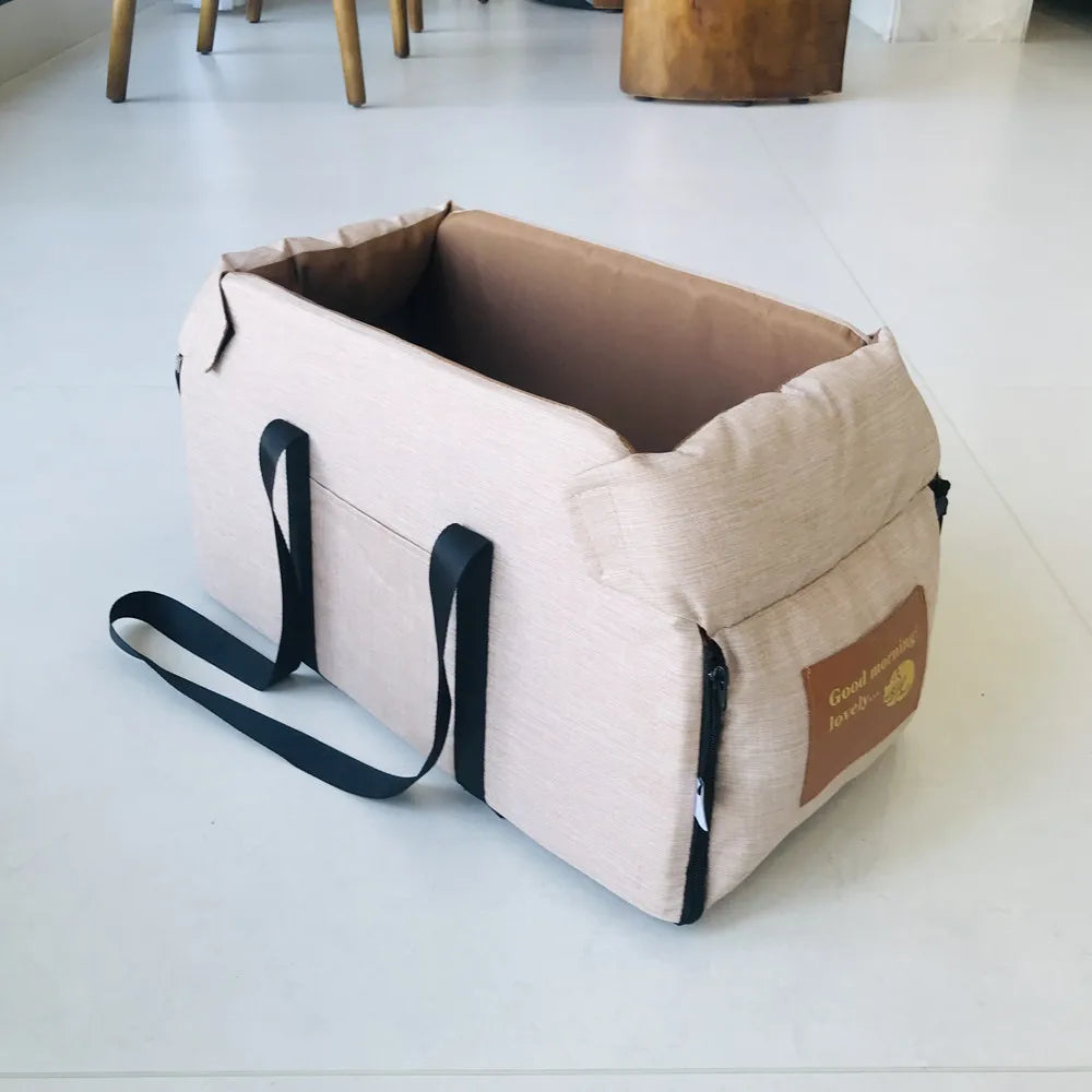 Pet Car Seat Booster with Safety Strap