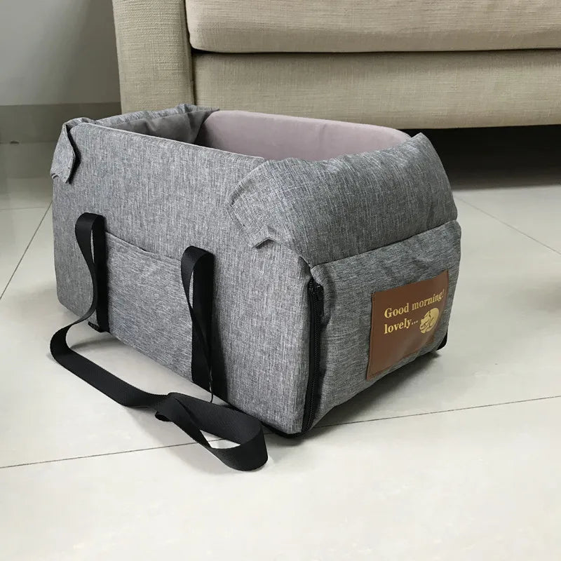 Pet Car Seat Booster with Safety Strap