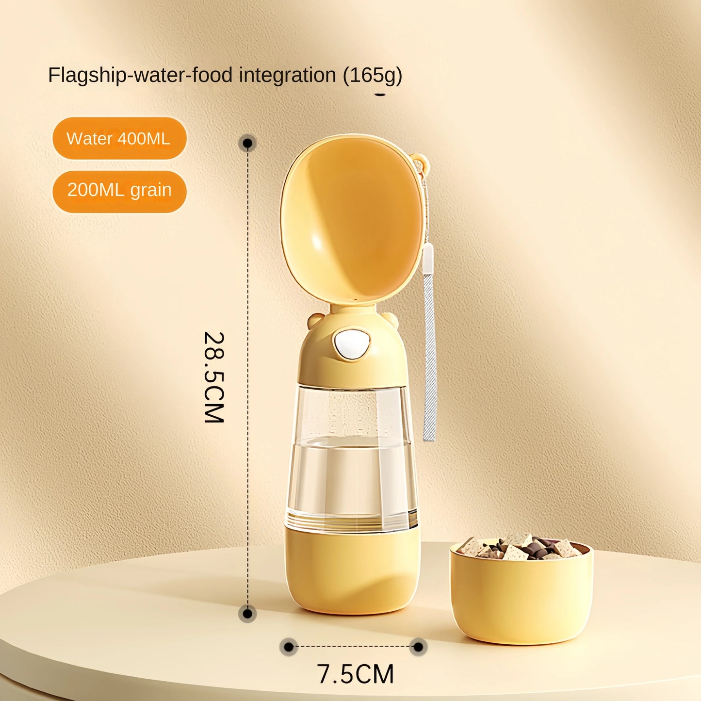 2-in-1 Portable Pet Feeder & Water Bottle