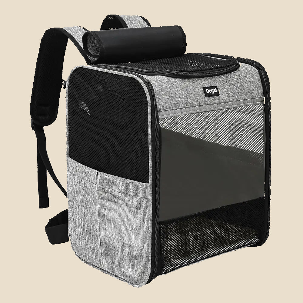 Pet Backpack Carrier with Mesh Windows