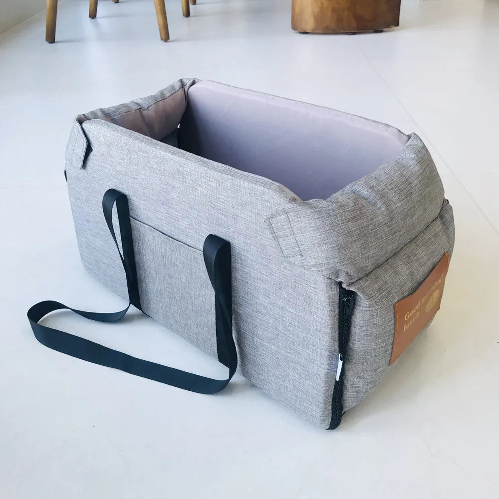 Pet Car Seat Booster with Safety Strap