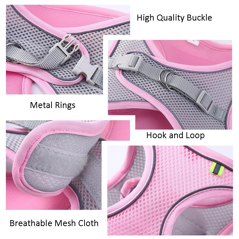 Comfy Adjustable Pet Harness Set