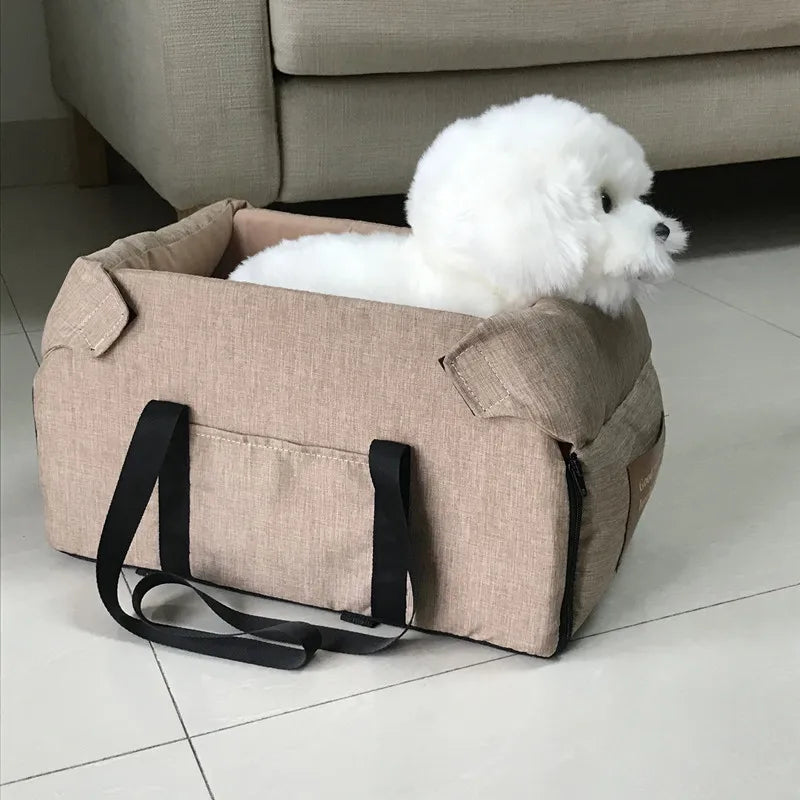 Pet Car Seat Booster with Safety Strap