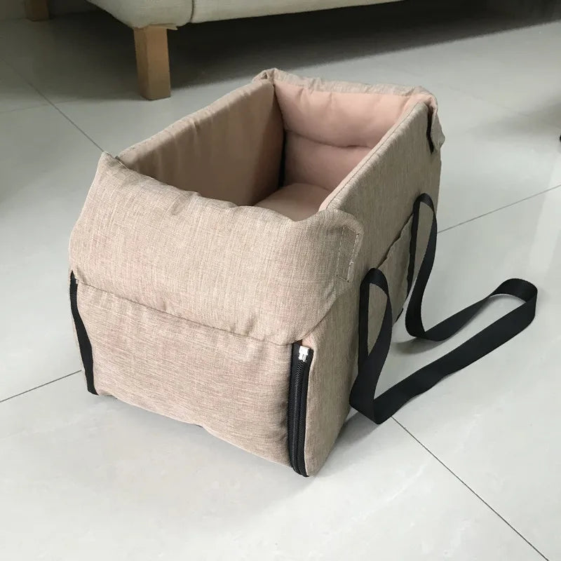 Pet Car Seat Booster with Safety Strap