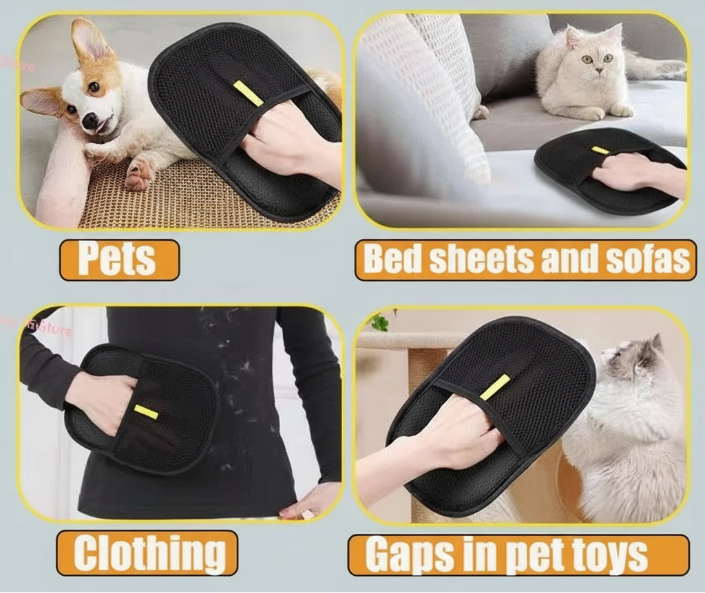 Double-Sided Pet Grooming Glove