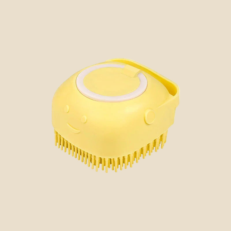 Silicone Dog Bath Brush with Shampoo Dispenser