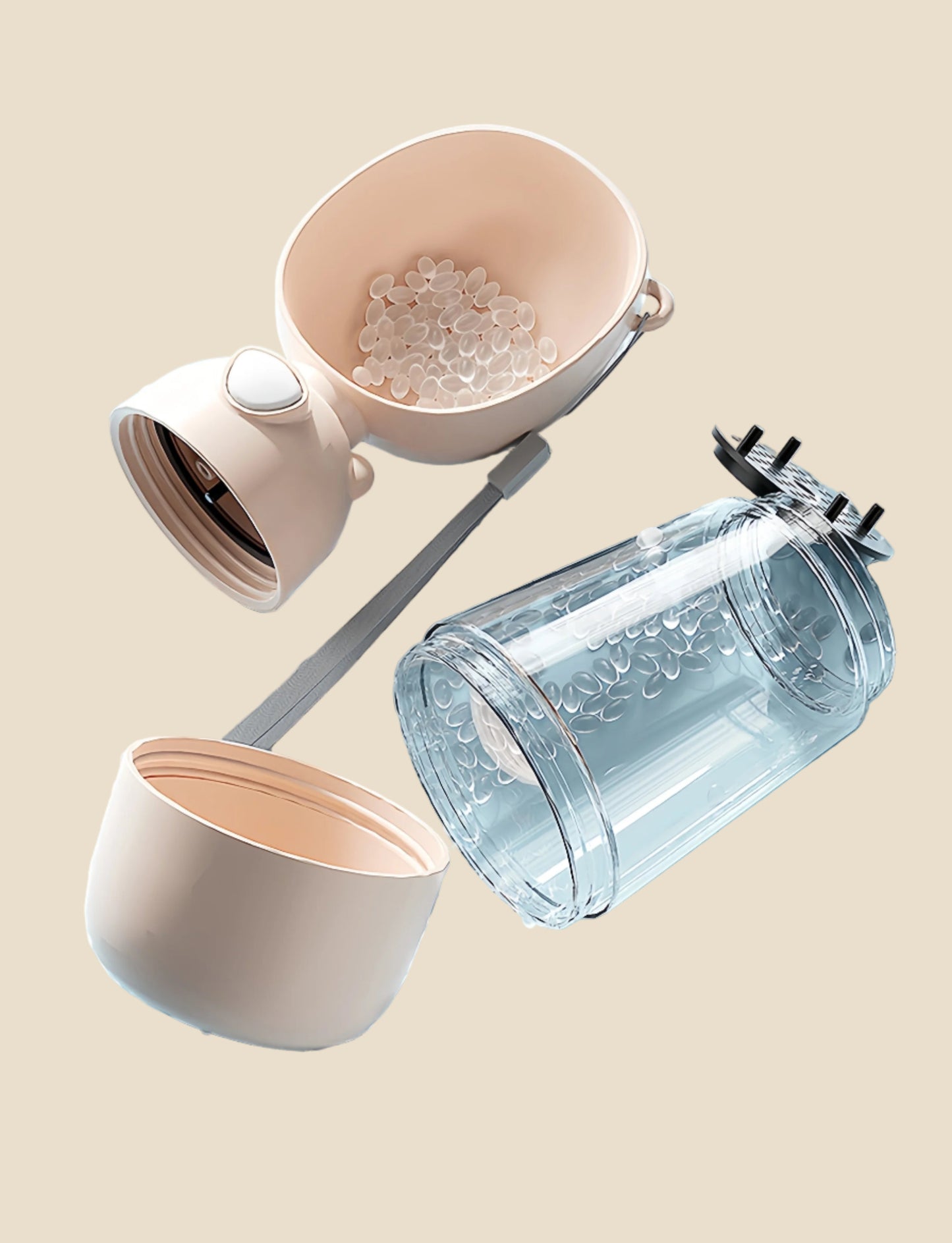 2-in-1 Portable Pet Feeder & Water Bottle