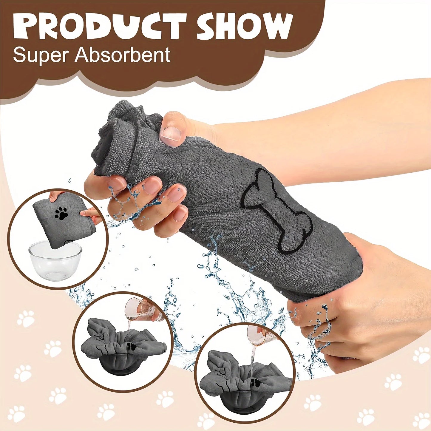 Quick-Dry Microfiber Pet Towel