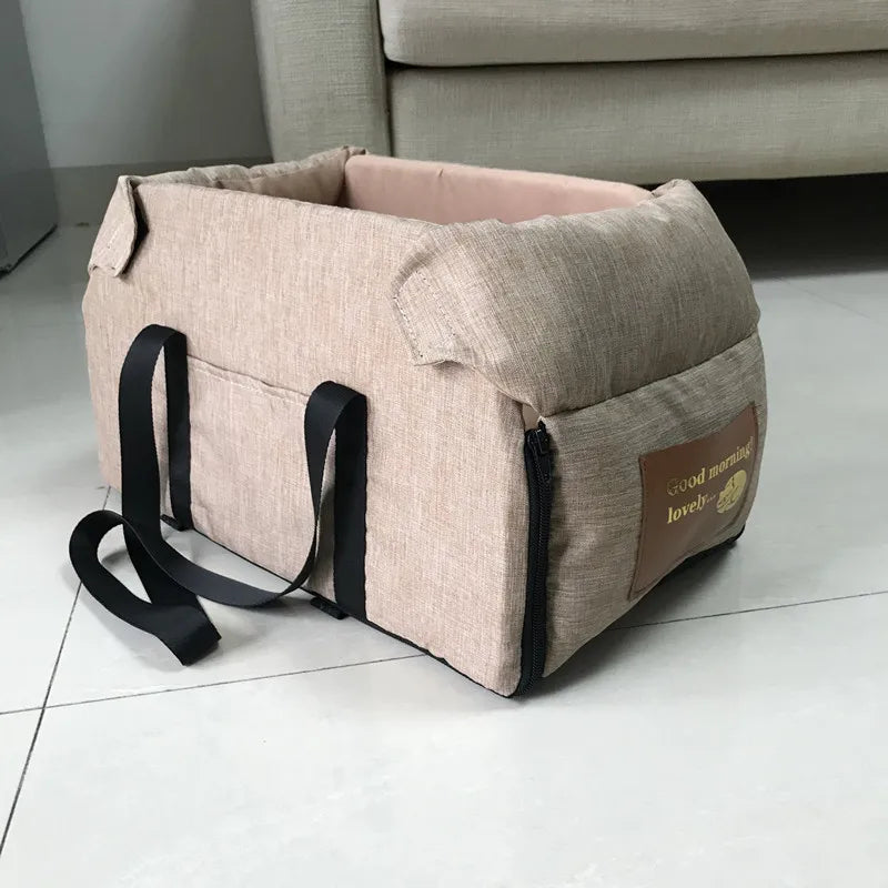 Pet Car Seat Booster with Safety Strap