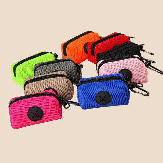 Portable Waste Bag Dispenser with Leash Clip
