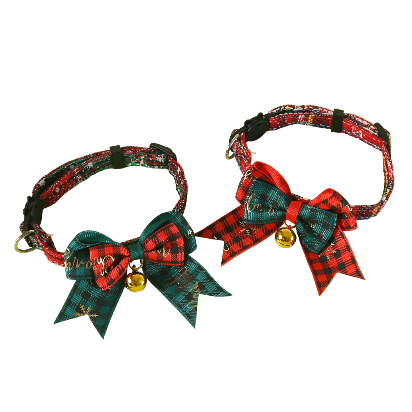 Christmas Bow Tie Collar