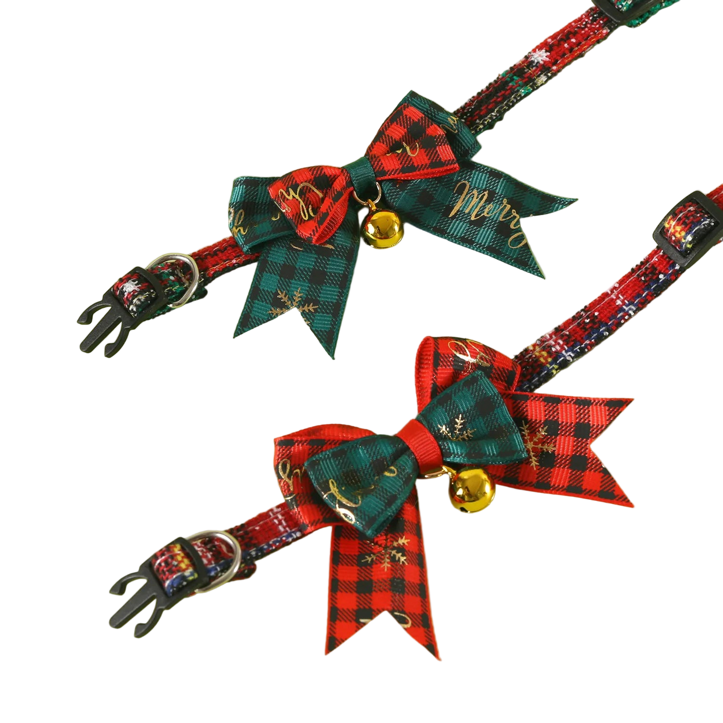 Christmas Bow Tie Collar