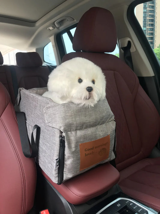 Pet Car Seat Booster with Safety Strap